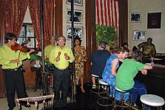 15 Cuba - Old Havana Vieja - El Floridita bar - Musicians, Charlotte Ryan, Peter Ryan, Ernest Hemingway statue.jpg